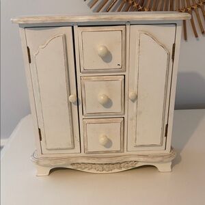 Elegant Cream Storage Cabinet